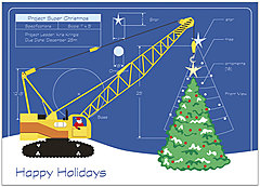 Tree Construction Holiday Card H1319D-A